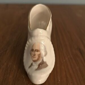 Vintage George Washington Porcelain Shoe